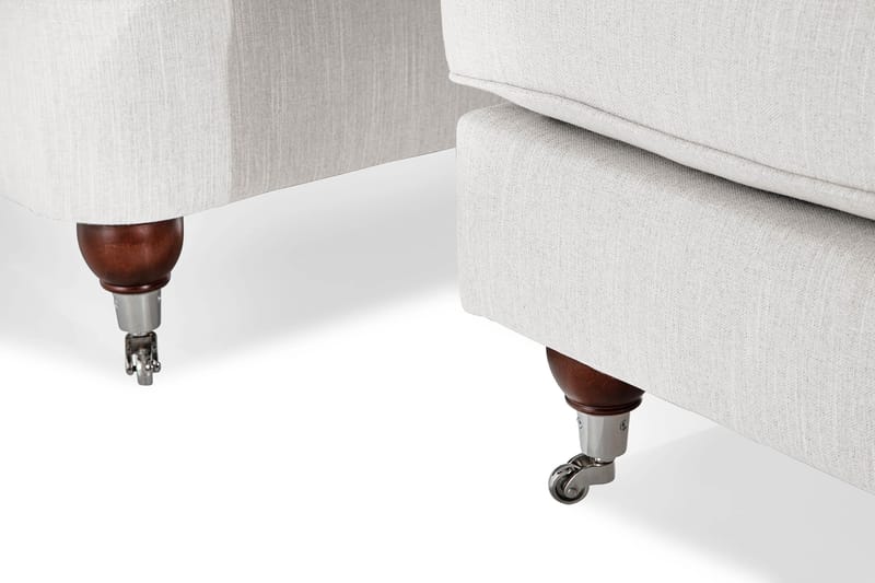 Howard Riviera Fåtölj med Fotpall - Linnebeige - Möbler - Fåtölj & stolar - Fåtölj - Howard fåtölj