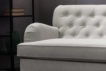 Howard Riviera Fåtölj med Fotpall - Linnebeige - Möbler - Fåtölj & stolar - Fåtölj - Howard fåtölj