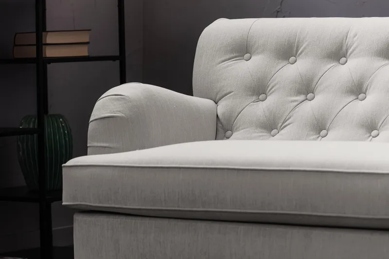 Howard Riviera Fåtölj med Fotpall - Linnebeige - Möbler - Fåtölj & stolar - Fåtölj - Howard fåtölj