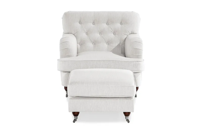 Howard Riviera Fåtölj med Fotpall - Linnebeige - Möbler - Fåtölj & stolar - Fåtölj - Howard fåtölj