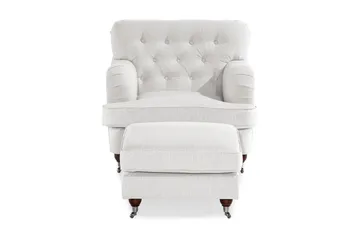 Howard Riviera Fåtölj med Fotpall - Linnebeige - Möbler - Fåtölj & stolar - Fåtölj - Howard fåtölj