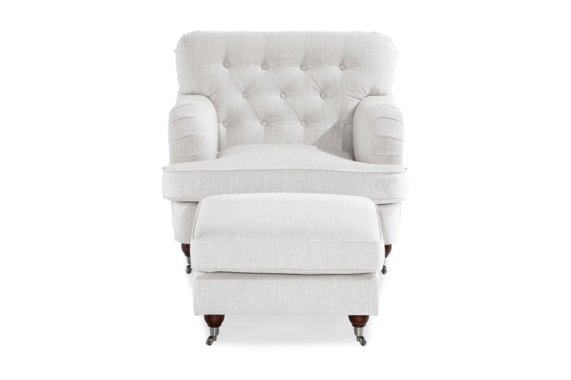 Howard Riviera Fåtölj med Fotpall - Linnebeige - Möbler - Fåtölj & stolar - Fåtölj - Howard fåtölj