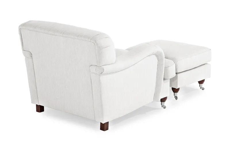 Howard Riviera Fåtölj med Fotpall - Linnebeige - Möbler - Fåtölj & stolar - Fåtölj - Howard fåtölj