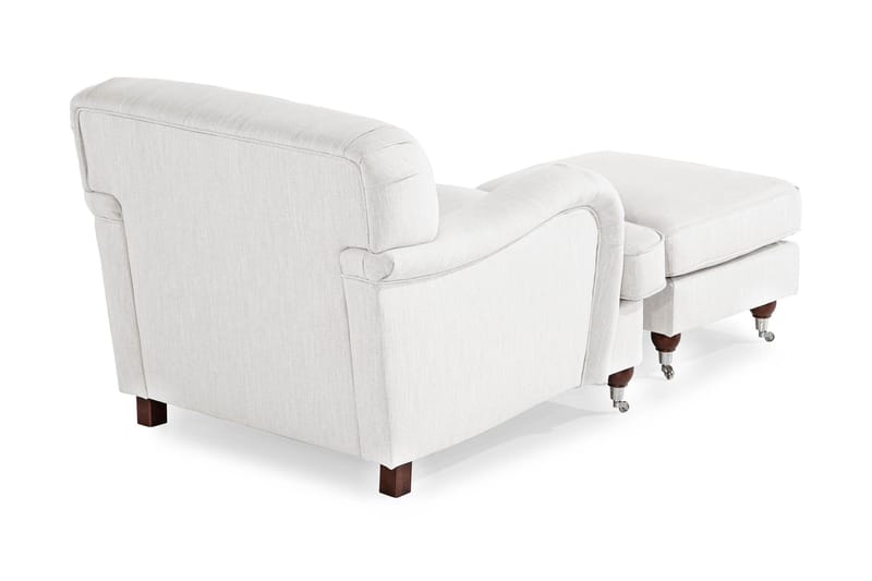 Howard Riviera Fåtölj med Fotpall - Linnebeige - Möbler - Fåtölj & stolar - Fåtölj - Howard fåtölj