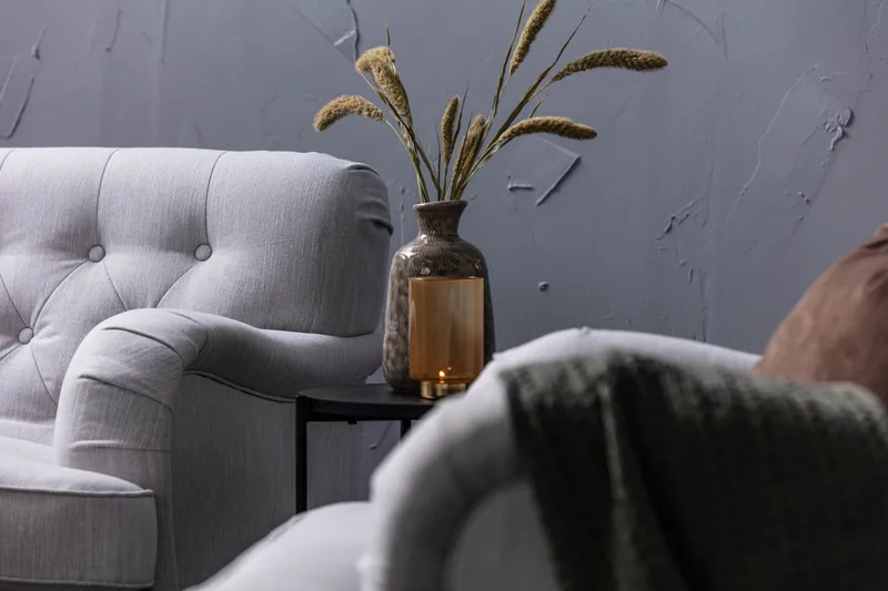 Howard Riviera Fåtölj med Fotpall - Linnegrå - Möbler - Fåtölj & stolar - Fåtölj - Howard fåtölj