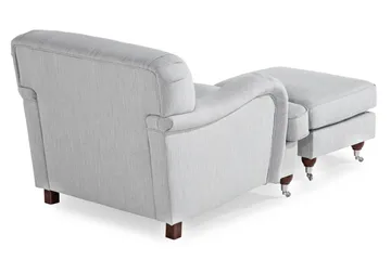 Howard Riviera Fåtölj med Fotpall - Linnegrå - Möbler - Fåtölj & stolar - Fåtölj - Howard fåtölj