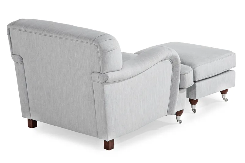 Howard Riviera Fåtölj med Fotpall - Linnegrå - Möbler - Fåtölj & stolar - Fåtölj - Howard fåtölj