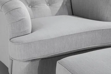 Howard Riviera Fåtölj med Fotpall - Linnegrå - Möbler - Fåtölj & stolar - Fåtölj - Howard fåtölj