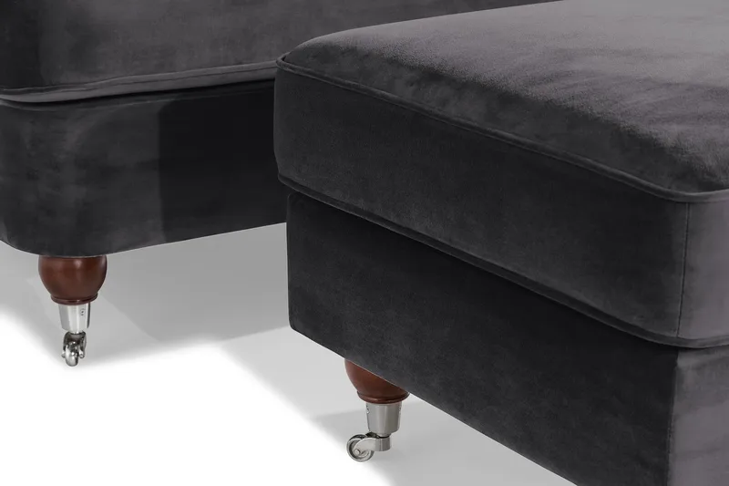 Howard Riviera Fåtölj med Fotpall - Mörkgrå - Möbler - Fåtölj & stolar - Fåtölj - Howard fåtölj