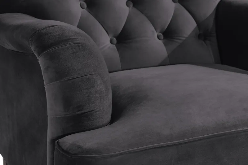 Howard Riviera Fåtölj med Fotpall - Mörkgrå - Möbler - Fåtölj & stolar - Fåtölj - Howard fåtölj