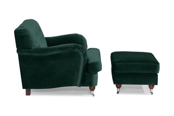 Howard Riviera Fåtölj med Fotpall - Mörkgrön - Möbler - Fåtölj & stolar - Fåtölj - Howard fåtölj