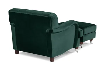 Howard Riviera Fåtölj med Fotpall - Mörkgrön - Möbler - Fåtölj & stolar - Fåtölj - Howard fåtölj