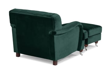 Howard Riviera Fåtölj med Fotpall - Mörkgrön - Möbler - Fåtölj & stolar - Fåtölj - Howard fåtölj