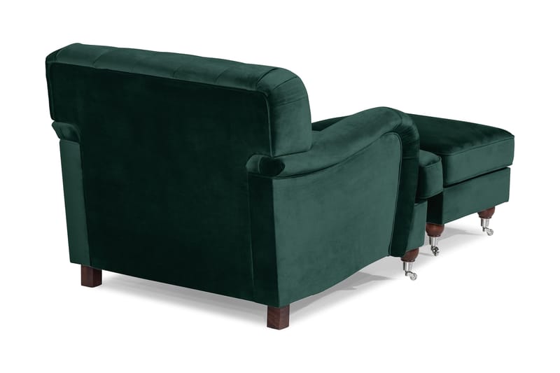 Howard Riviera Fåtölj med Fotpall - Mörkgrön - Möbler - Fåtölj & stolar - Fåtölj - Howard fåtölj