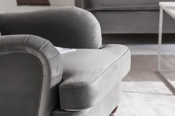 Howard Riviera Fåtölj med Fotpall - Silvergrå - Möbler - Fåtölj & stolar - Fåtölj - Howard fåtölj