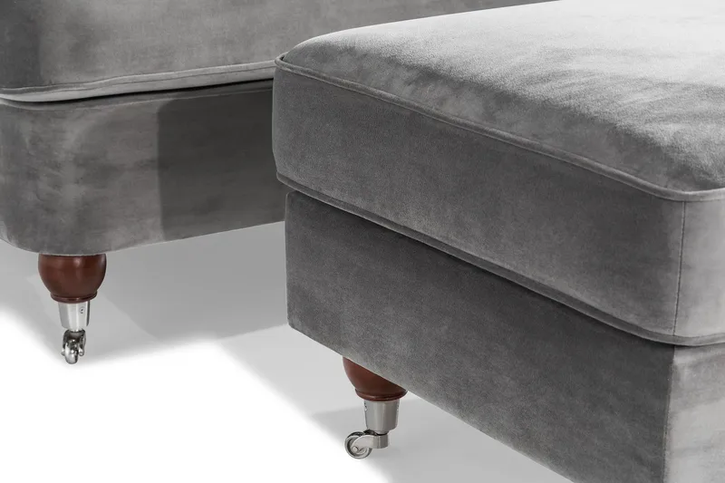 Howard Riviera Fåtölj med Fotpall - Silvergrå - Möbler - Fåtölj & stolar - Fåtölj - Howard fåtölj