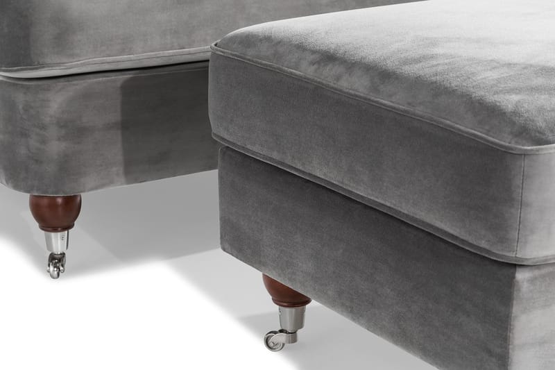 Howard Riviera Fåtölj med Fotpall - Silvergrå - Möbler - Fåtölj & stolar - Fåtölj - Howard fåtölj