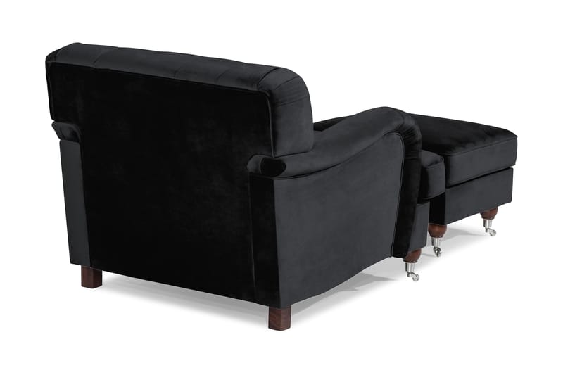 Howard Riviera Fåtölj med Fotpall - Svart - Möbler - Fåtölj & stolar - Fåtölj - Howard fåtölj