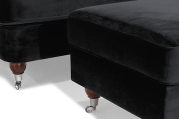 Howard Riviera Fåtölj med Fotpall - Svart - Möbler - Fåtölj & stolar - Fåtölj - Howard fåtölj