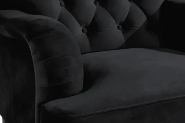 Howard Riviera Fåtölj med Fotpall - Svart - Möbler - Fåtölj & stolar - Fåtölj - Howard fåtölj