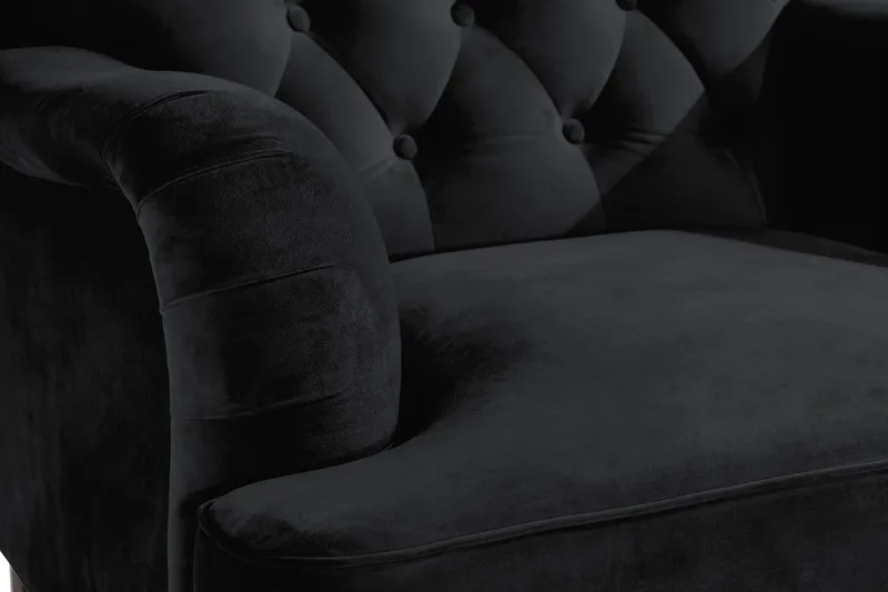 Howard Riviera Fåtölj med Fotpall - Svart - Möbler - Fåtölj & stolar - Fåtölj - Howard fåtölj