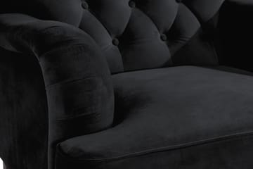 Howard Riviera Fåtölj med Fotpall - Svart - Möbler - Fåtölj & stolar - Fåtölj - Howard fåtölj