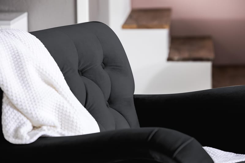 Howard Riviera Fåtölj med Fotpall - Svart - Möbler - Fåtölj & stolar - Fåtölj - Howard fåtölj