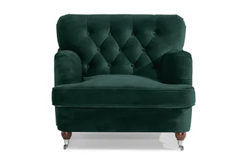 Howard Riviera Sammetsfåtölj - Mörkgrön - Möbler - Fåtölj & stolar - Fåtölj - Howard fåtölj