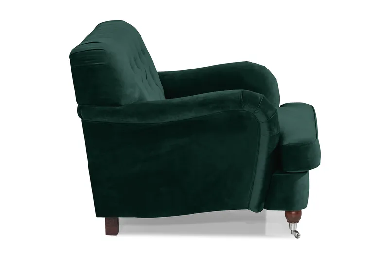 Howard Riviera Sammetsfåtölj - Mörkgrön - Möbler - Fåtölj & stolar - Fåtölj - Howard fåtölj