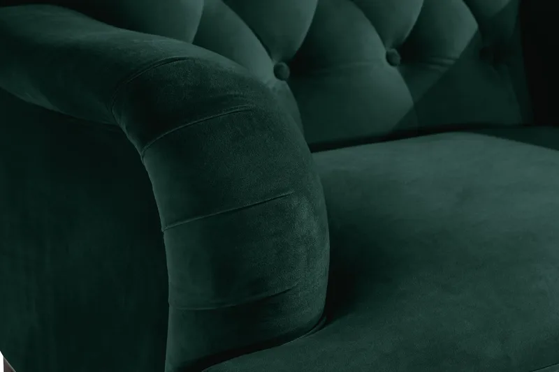 Howard Riviera Sammetsfåtölj - Mörkgrön - Möbler - Fåtölj & stolar - Fåtölj - Howard fåtölj