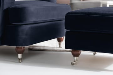 Howard Riviera Sammetsfåtölj - Midnattsblå - Möbler - Fåtölj & stolar - Fåtölj - Howard fåtölj