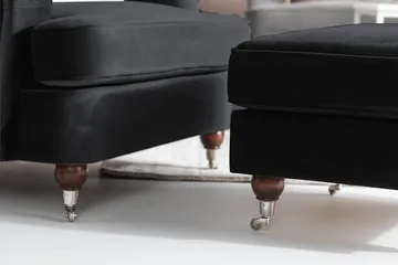 Howard Riviera Sammetsfåtölj - Svart - Möbler - Fåtölj & stolar - Fåtölj - Howard fåtölj