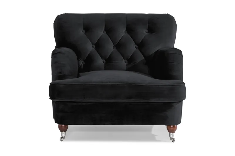 Howard Riviera Sammetsfåtölj - Svart - Möbler - Fåtölj & stolar - Fåtölj - Howard fåtölj