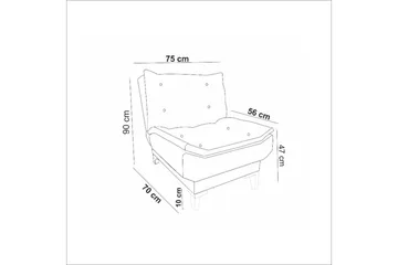 Hunterville Fåtölj - Antracit - Möbler - Fåtölj & stolar - Fåtölj - Fåtölj utan armstöd