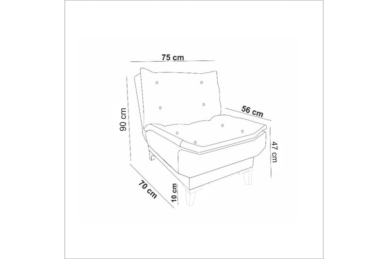 Hunterville Fåtölj - Cream - Möbler - Fåtölj & stolar - Fåtölj