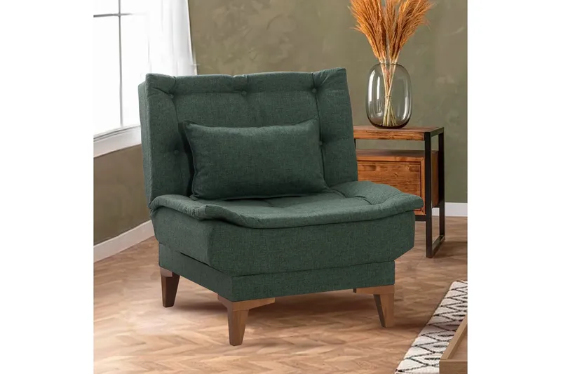 Hunterville Fåtölj - Grön - Möbler - Fåtölj & stolar - Fåtölj - Fåtölj utan armstöd