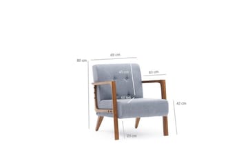 Husada Fåtölj - Ljusblå - Möbler - Fåtölj & stolar - Fåtölj