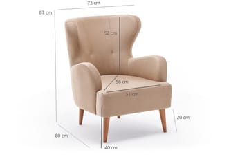 Idaburn Fåtölj - Cream - Möbler - Fåtölj & stolar - Fåtölj