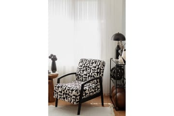 Illen Öronlappsfåtölj - Svart/Vit - Möbler - Fåtölj & stolar - Fåtölj - Öronlappsfåtölj