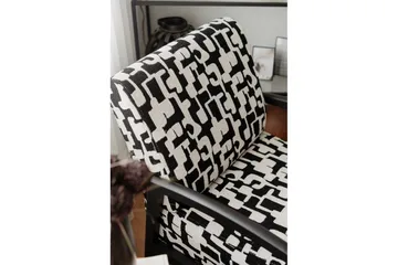 Illen Öronlappsfåtölj - Svart/Vit - Möbler - Fåtölj & stolar - Fåtölj - Öronlappsfåtölj