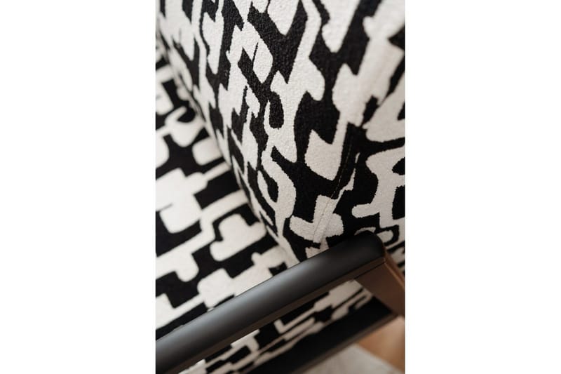 Illen Öronlappsfåtölj - Svart/Vit - Möbler - Fåtölj & stolar - Fåtölj - Öronlappsfåtölj