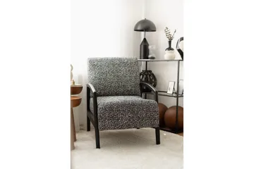 Illen Öronlappsfåtölj - Svart/Vit - Möbler - Fåtölj & stolar - Fåtölj - Öronlappsfåtölj