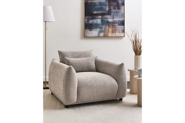 Fåtölj Jamsa - Beige, svart - Möbler - Fåtölj & stolar - Fåtölj