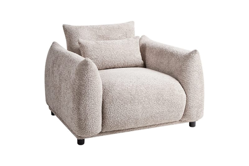 Fåtölj Jamsa - Beige, svart - Möbler - Fåtölj & stolar - Fåtölj