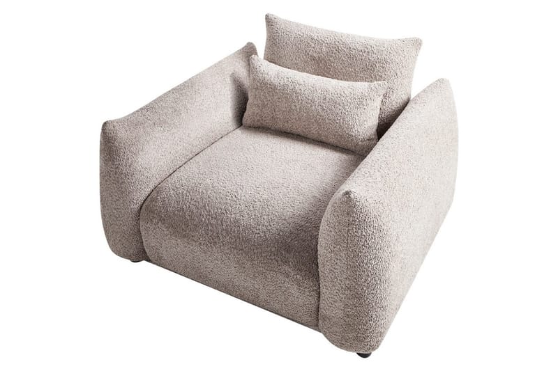 Fåtölj Jamsa - Beige, svart - Möbler - Fåtölj & stolar - Fåtölj