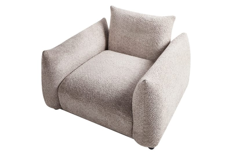 Fåtölj Jamsa - Beige, svart - Möbler - Fåtölj & stolar - Fåtölj