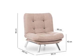 Janiece Fåtölj - Brun - Möbler - Fåtölj & stolar - Fåtölj - Fåtölj utan armstöd