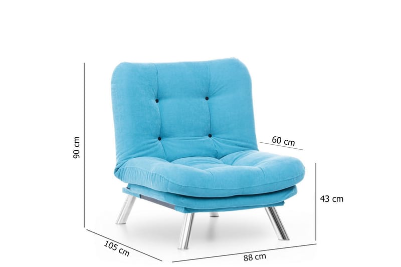 Janiece Fåtölj - Turkos - Möbler - Fåtölj & stolar - Fåtölj - Bäddfåtölj