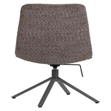 Justerbar Snurrfåtölj Soren - Brun - Möbler - Fåtölj & stolar - Fåtölj - Fåtölj utan armstöd