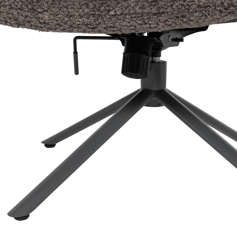 Justerbar Snurrfåtölj Soren - Brun - Möbler - Fåtölj & stolar - Fåtölj - Fåtölj utan armstöd